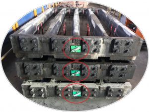 Tag RFID per traccaire lo stata avanzamento della produzione di traverse in Lodovichi Domenico Tag RFID per traccaire lo stata avanzamento della produzione di traverse in Lodovichi Domenico