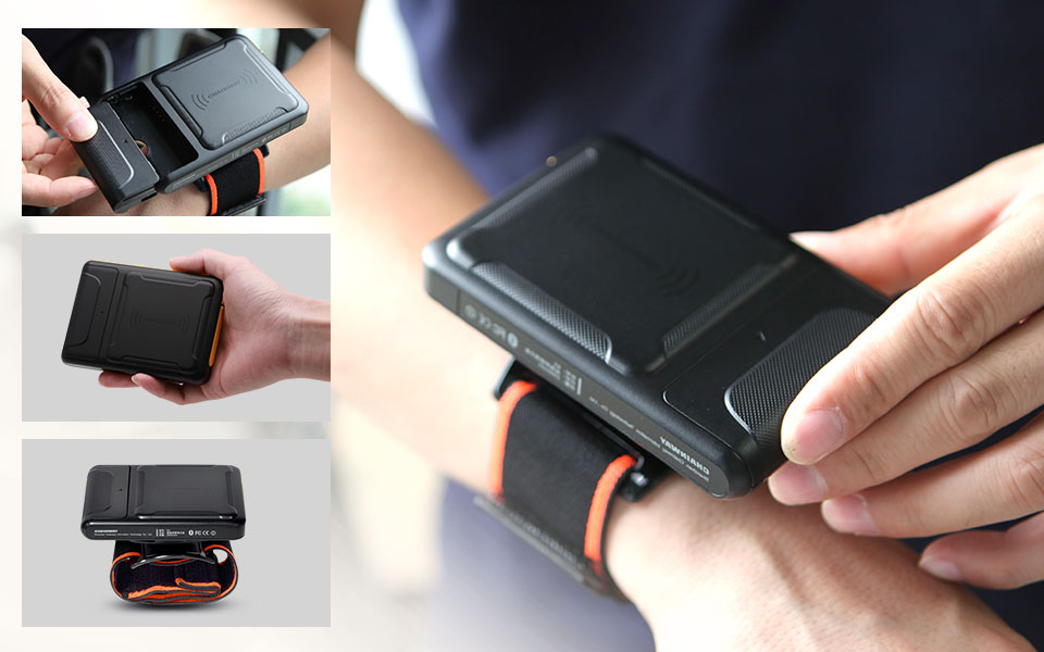 Tecnologia Bluetooth LE per il social distancing e la sicurezza sul lavoro R5 - RFID UHF Wearable Reader