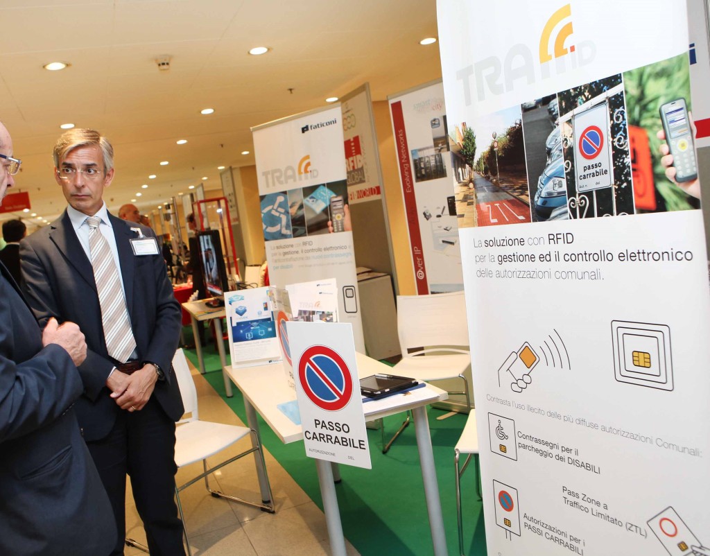 L'area RFID World a Torino, con la soluzione Traffid in primo piano